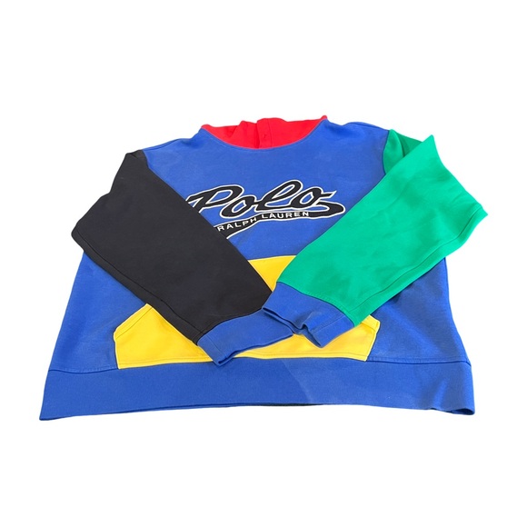 Polo Ralph Lauren Men's Multi Color Color Block Hoodie  Sweatshirt Size Large - Picture 5 of 8